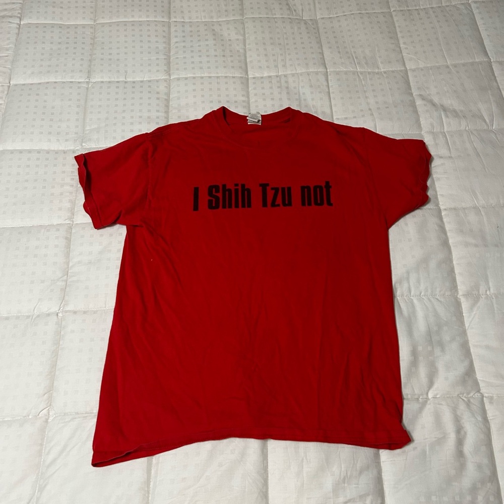 Red “I Shih Tzu Not” Men's T-Shirt